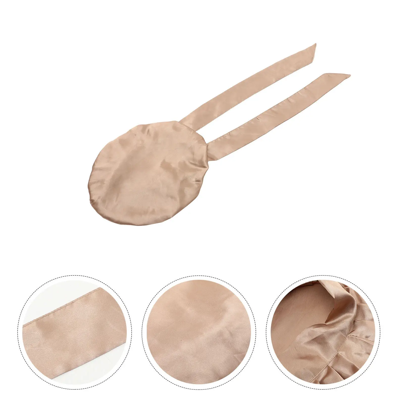 Women Satin Sleeping Hat Ribbon Bowknot Bonnet Comfortable Hair Wrapping Hat Moisture Locking Warm in Winter Cool in