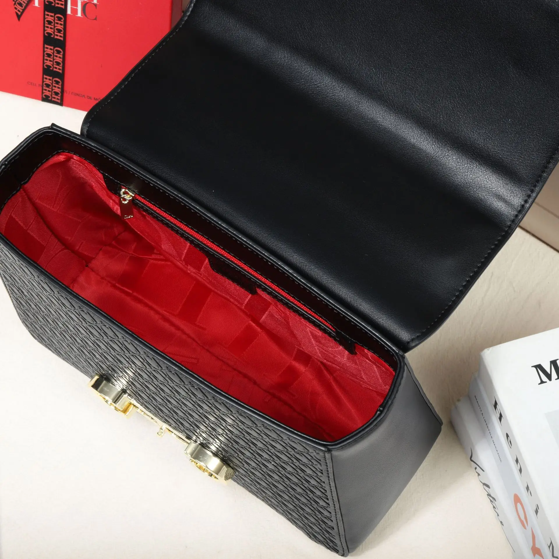 حقيبة كروس كلاسيكية بقلاب للنساء، محفظة مربعة صغيرة عتيقة، حقيبة كتف أنيقة للملابس اليومية غير الرسمية، حقيبة صغيرة متعددة الاستخدامات #6