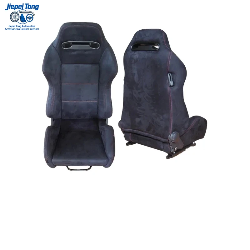 Adjustable Black Soft Double Sewing Thread Universal Large Size Car Seat