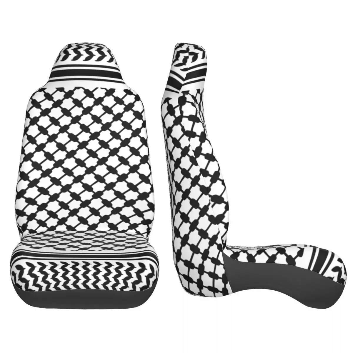 Black Arab Keffiyeh Universal Car Seat Cover Four Seasons AUTOYOUTH Arabic Car Seat Covers Fiber Car Accessories