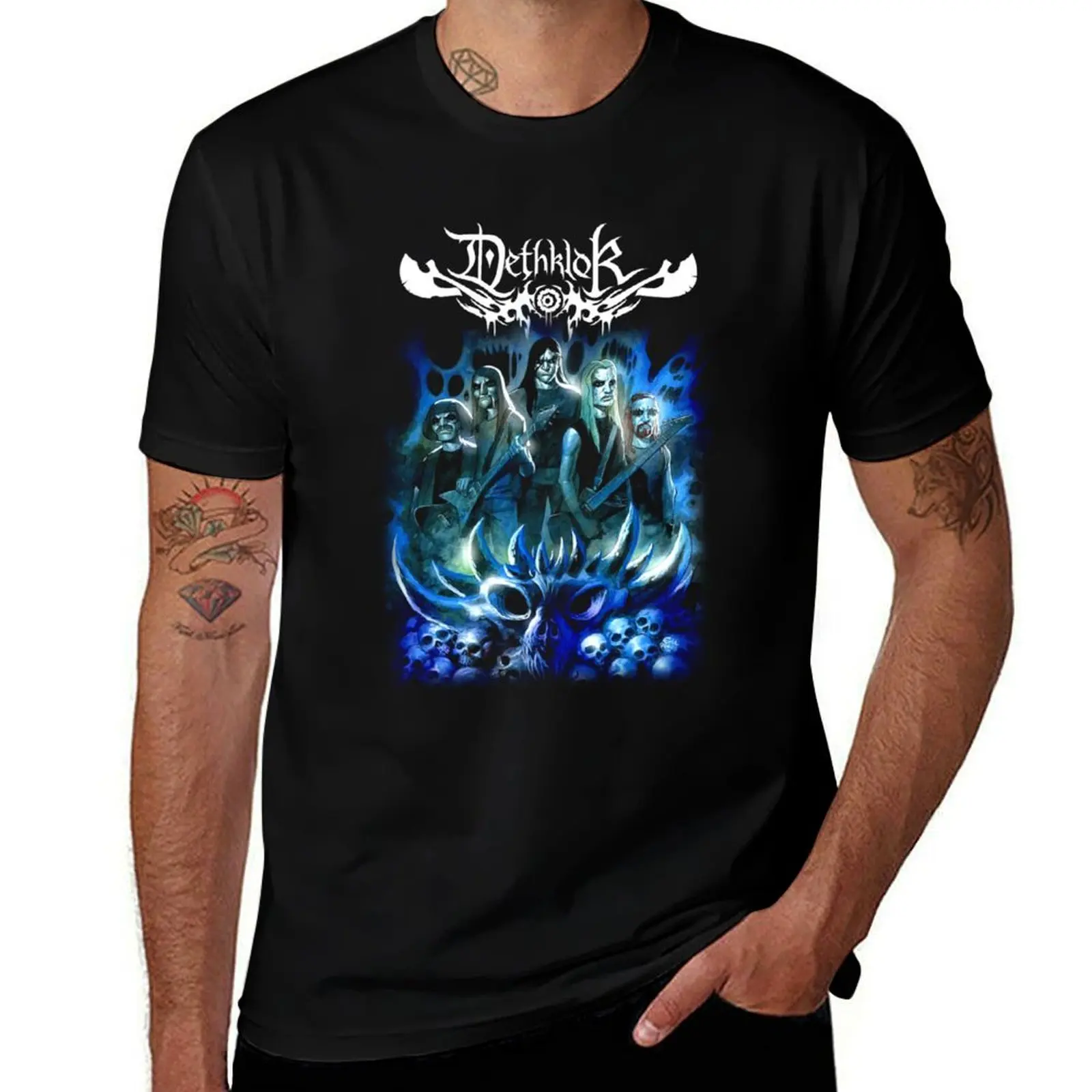 Dethklok Metalocalypse T-Shirt Street Style Casual Tee Shirt T-Shirt