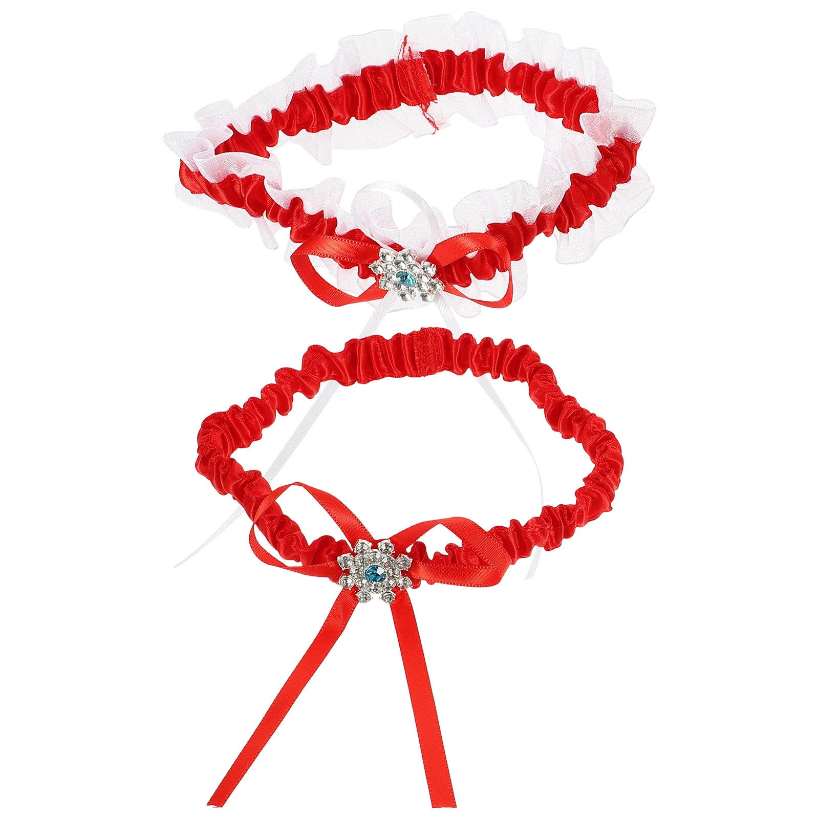 

Lace Rings Bridal Leg Strap Adjustable Elastic Belt Women Garters Wedding Accessory Sexy Stretch Leg Decoration
