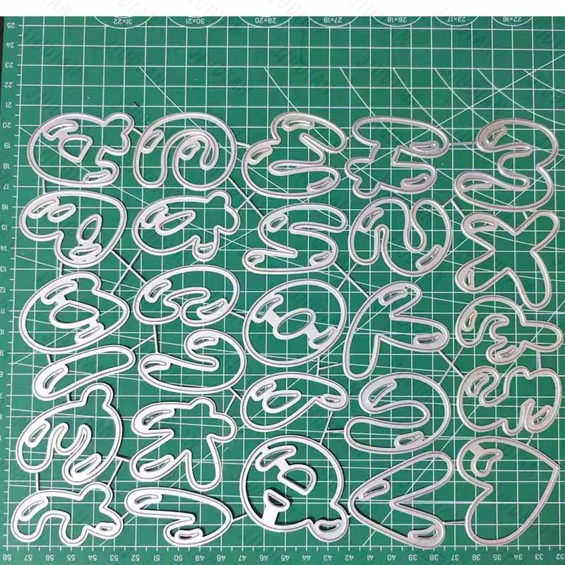 5cm Word Vutterfly Word Metal Cutting Dies per fai da te Scrapbooking Album fotografico Craft Decorat Paper Template Handcraft Gift Card