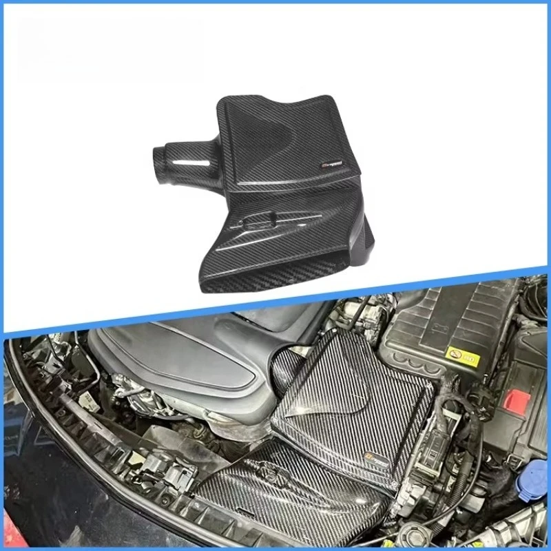 

Dry Carbon Fiber Cold Air Intake System Kits Short Pipe Style for CLA-Class CLA200 CLA260 W176 2.0T