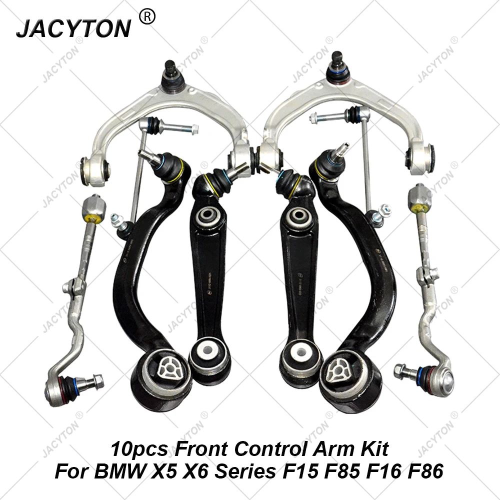 JACYTON Front Control Arm Stabilizer Link Tie Rod End Assembly Kits For BMW X5 X6 Series F15 F85 F16 F86 xDrive sDrive