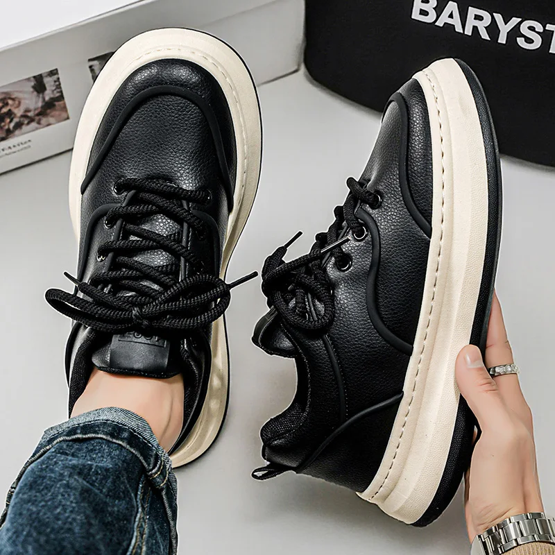 

Новинка 2026, нишевые низкие кеды на толстой подошве, повседневные спортивные трендовые модные повседневные классические туфли для доски, мужская модная обувь