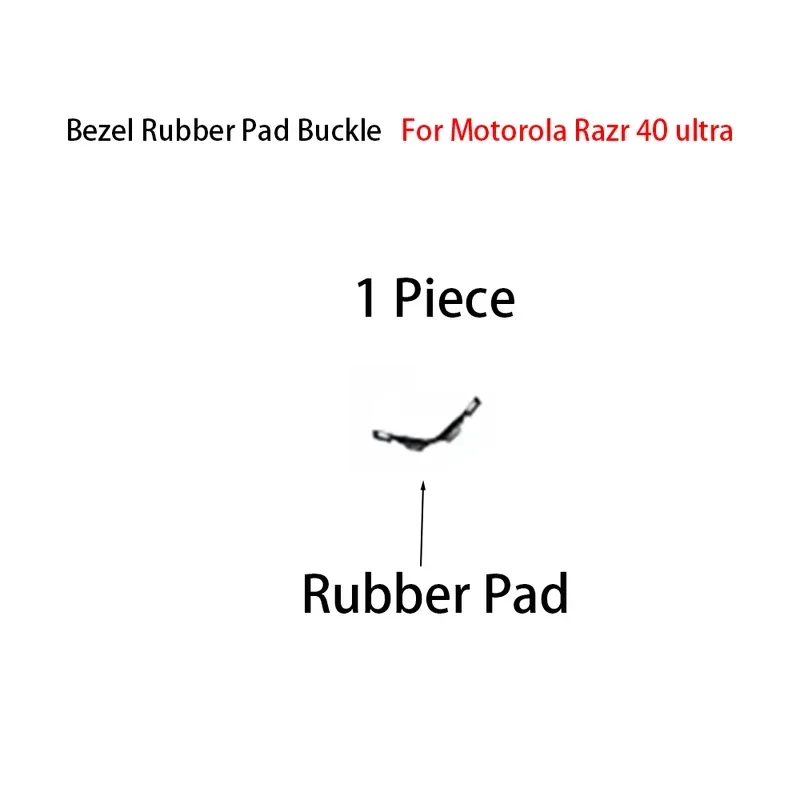 Suporte de tela lcd com moldura e fivela, almofada de borracha intermediária para motorola razr 40 ultra xt2321