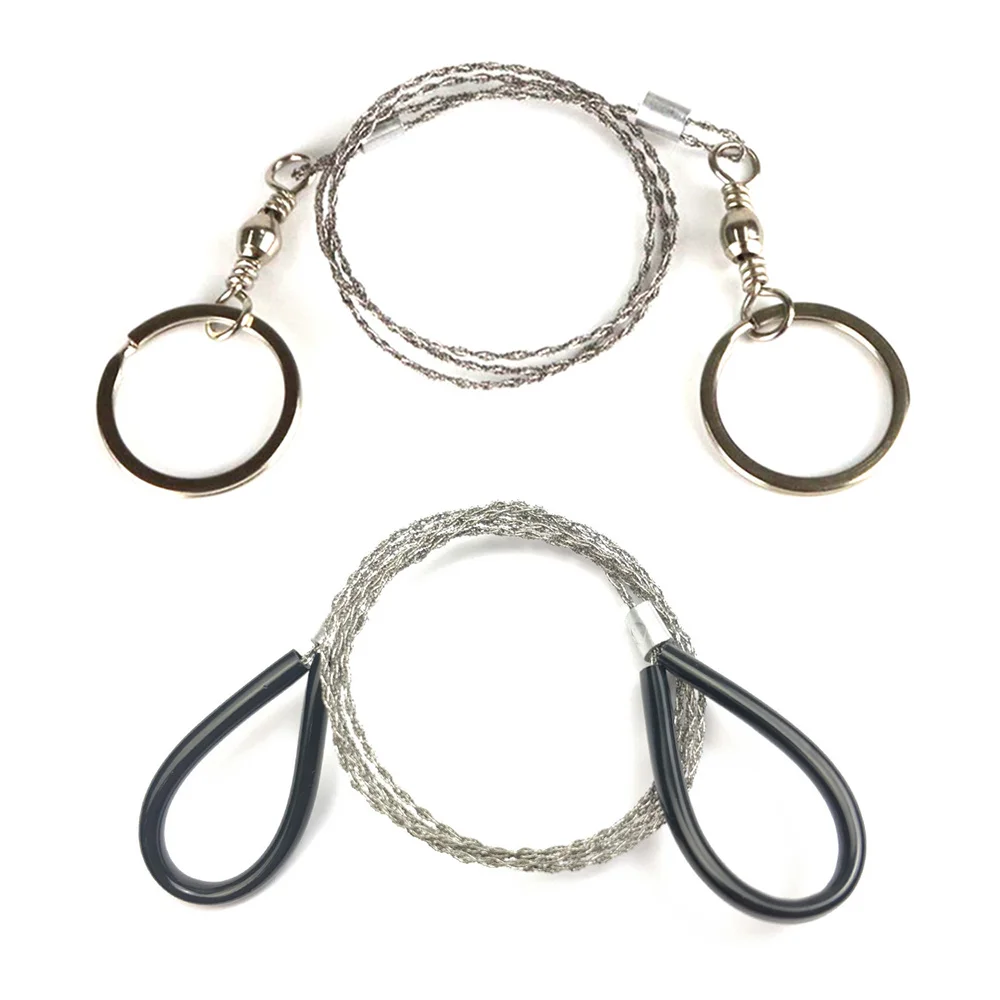 Stainless Steel Wire Saw Camping Hiking Cutting Rope Chain Emergency Survival Hand Chain Saw Outdoor Fretsaw Survive Tool