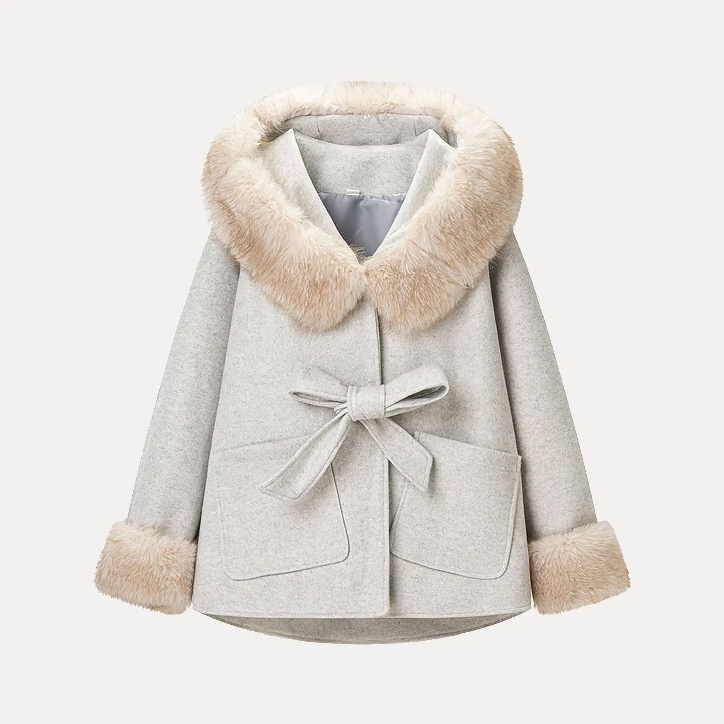 ファイオナブル ロングスリーブ フード付き レディースコート 2025年冬新作 多用途 シンプル スタイリッシュ スタンドフィット レディースアウター