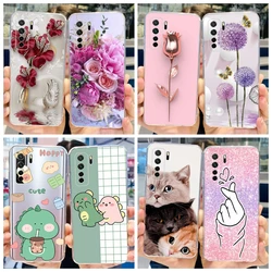For Huawei Nova 7 SE Case Cover For Huawei P40 Lite 5G Funda Stylish Flower Soft TPU Cases For Honor 30S CDY-AN90 CDY-AN95 Cover