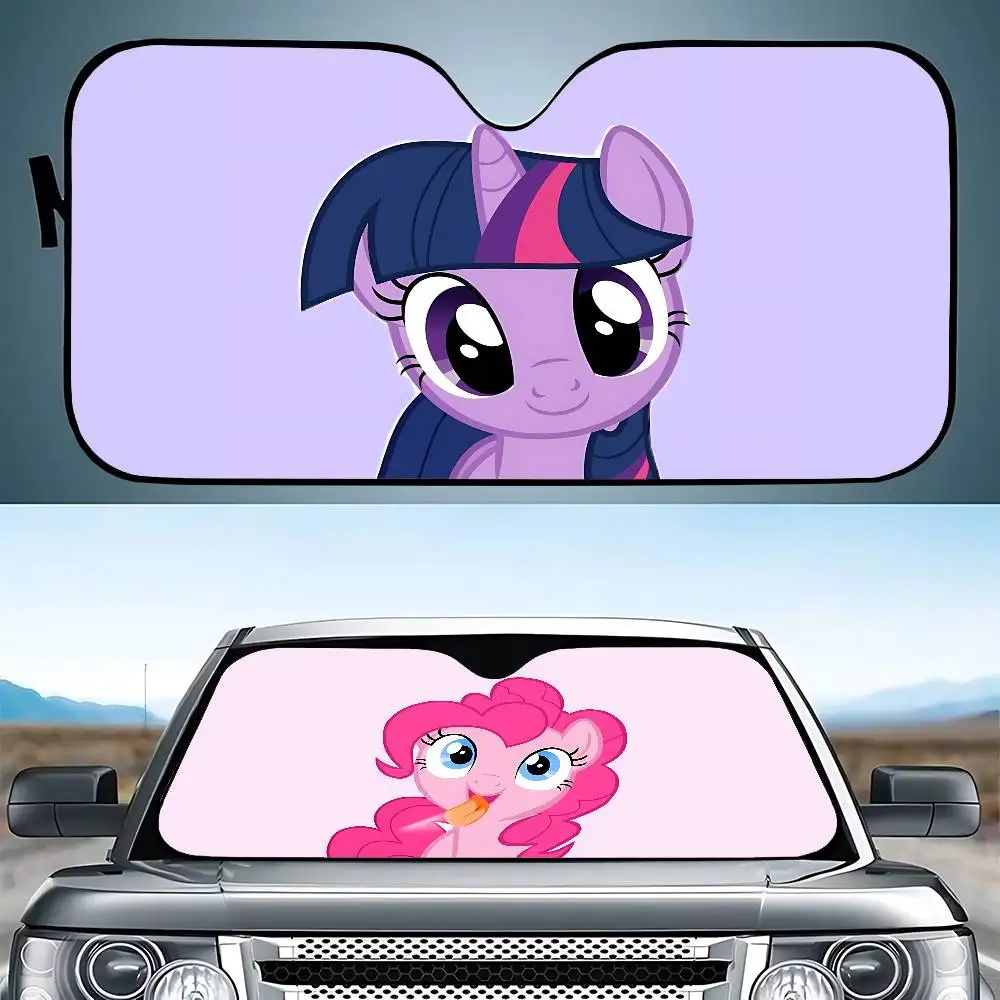 Cute Anime-M-my-little-ponyS Kawaii Stylish And Trendy Windshield Sunshade, Car Windshield Cover Car Sunshade Curtain Protection view 5