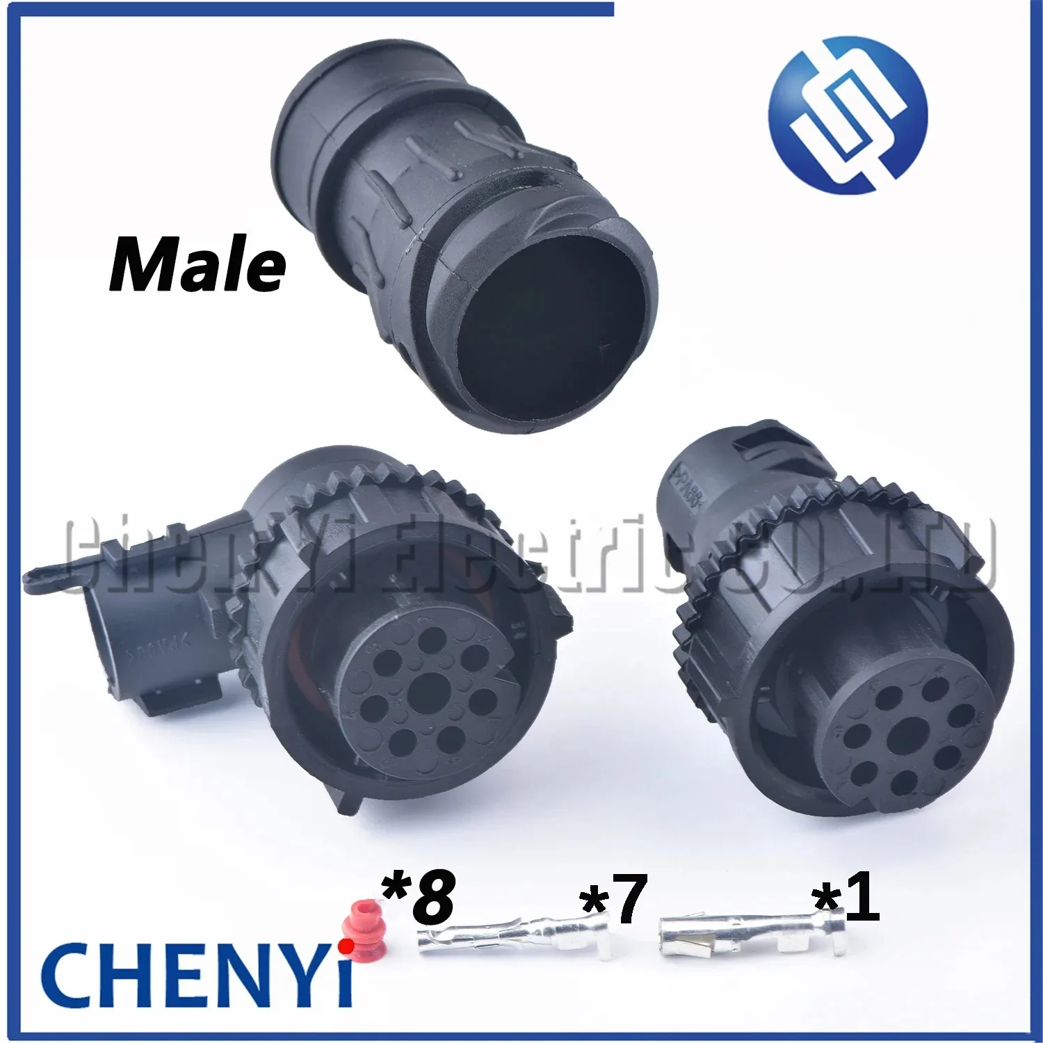 8 Pin round plug Type Tail Light Brake Light waterproof connector 9800680 9800681 For X3000 M3000 F3000
