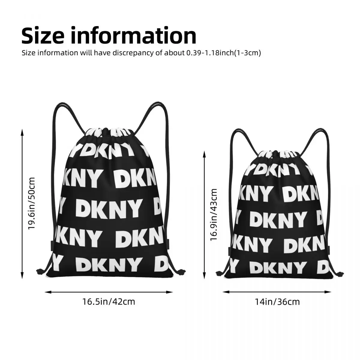 DKNYS Drawstring Bags Sports Backpack Gym Sackpack String Bag for Working Out