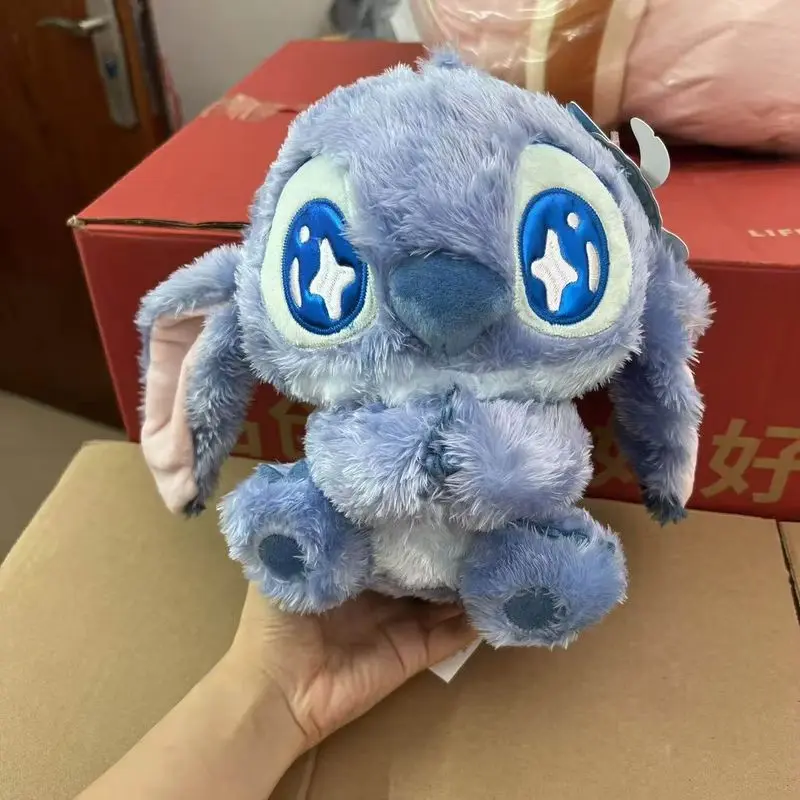 30cm Stitch Plüschtier mit Sternenaugen, Weiches Anime-Kuscheltier, Schlafkissen, Niedliches Auto-Plüsch-Ornament, Trendige Heimdekoration, Geschenk