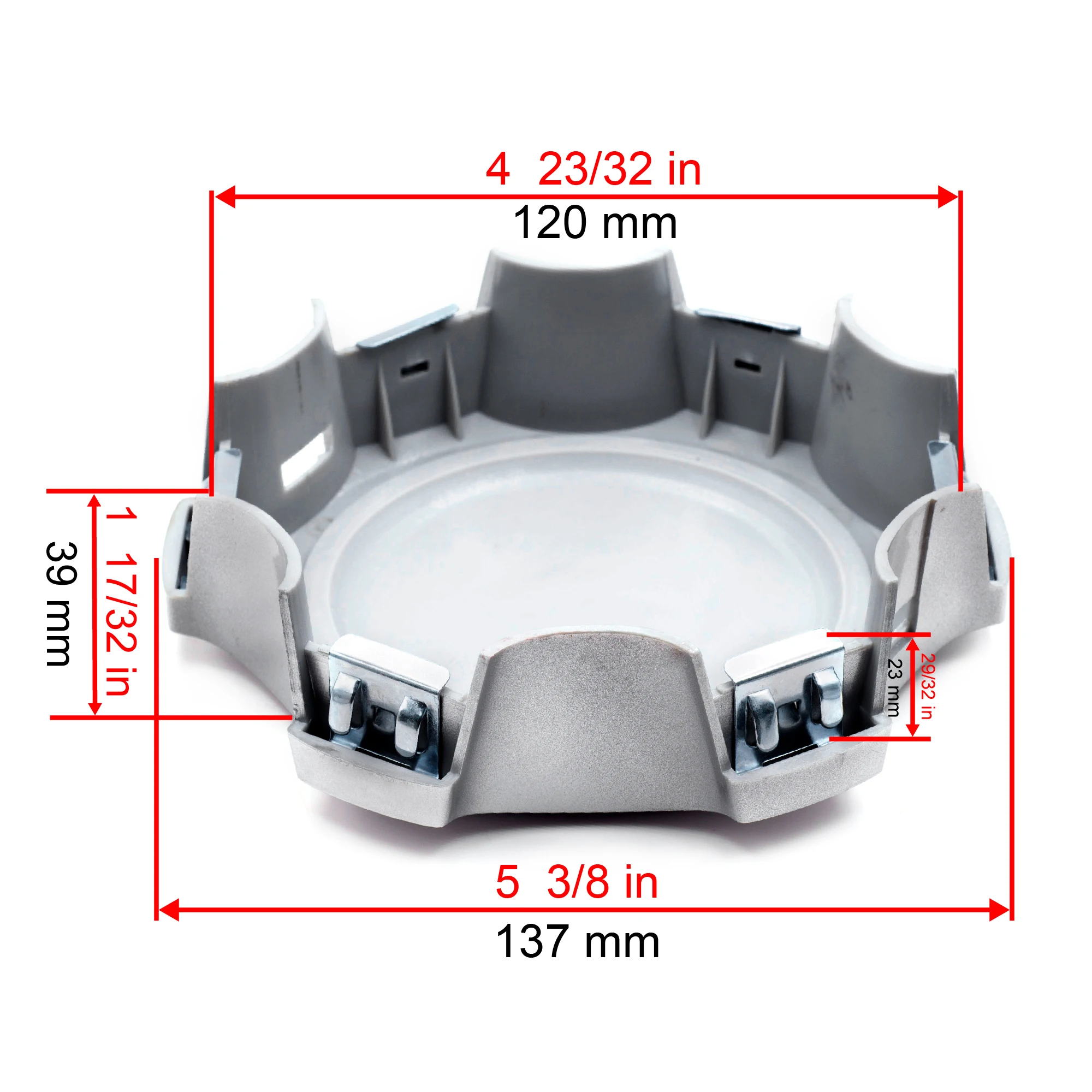 RhinoTuning 1/4PCS OD 137mm/5.39" ID 120mm/4.72" Tampa central do cubo da roda para # 4260304030   Acessórios de peças de reposição automotivas