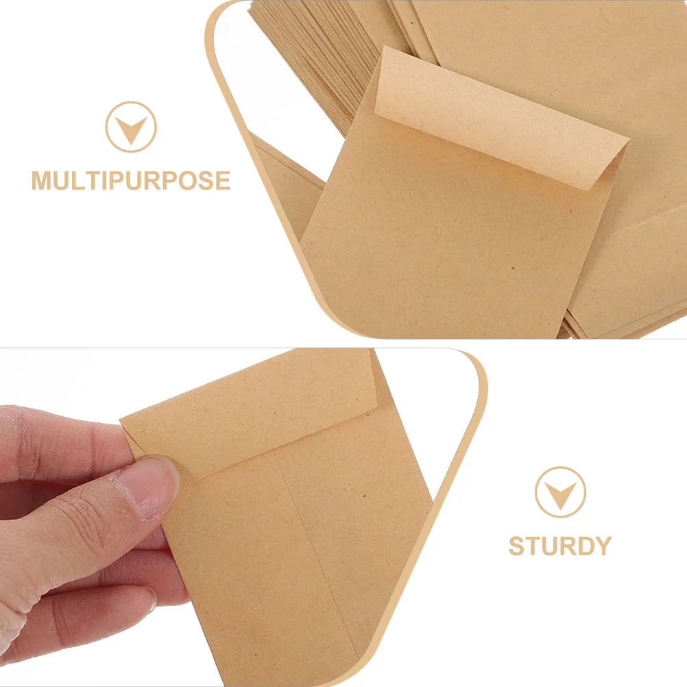 120 Pcs Seed Envelope Envelopes for Seeds Chinese Style Storage Blank Kraft Paper Small