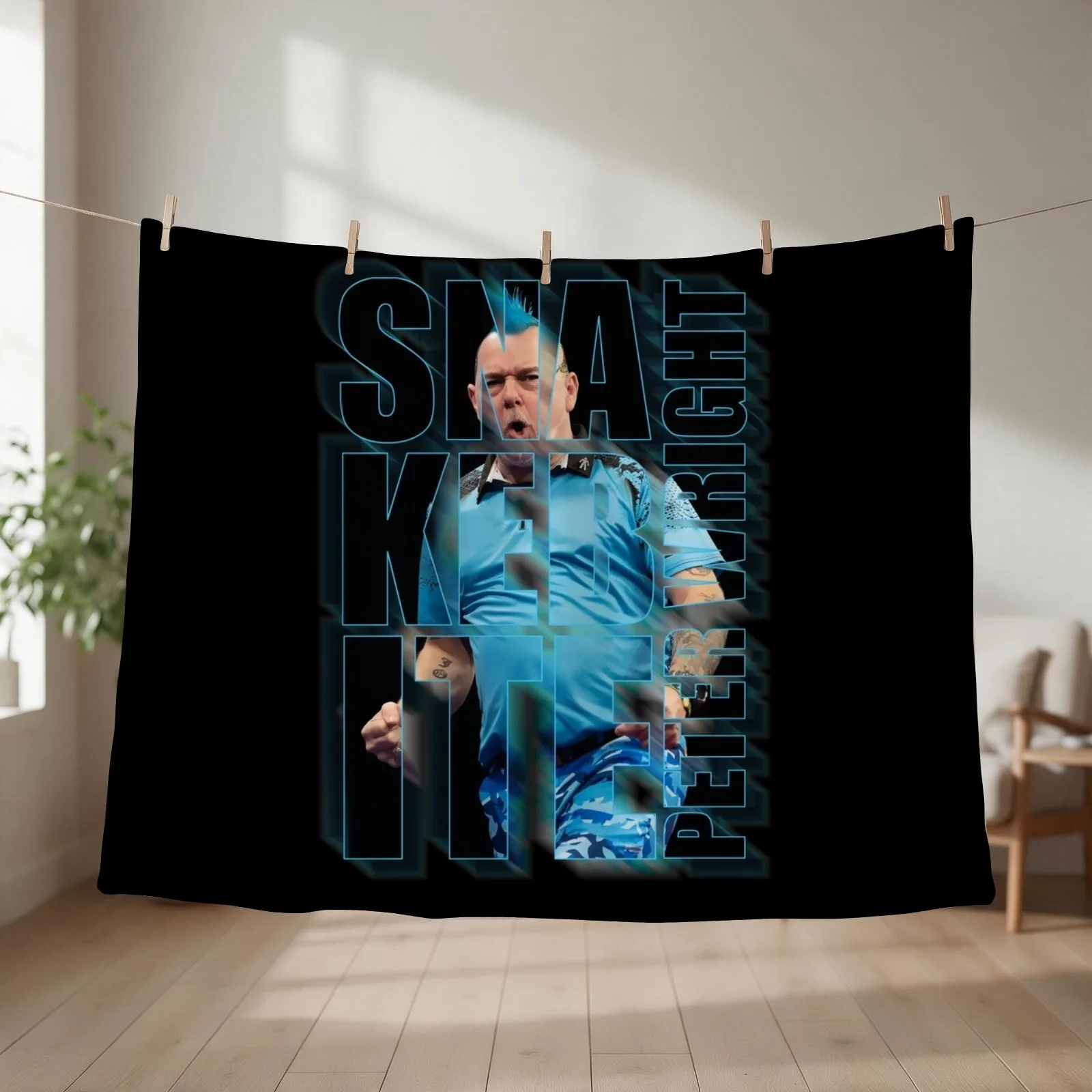 Crazy Legend Peter Wright darts Throw Blanket couch cozy soft plush fuzzy picnic outdoor blanket