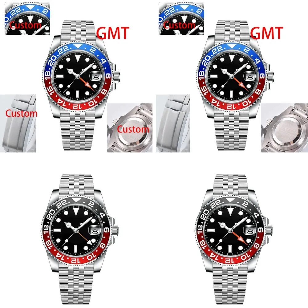 

Moq 5 units wholesale price custom logo high quality luxury watch Men Mechanical Wristwatch Jubilee Stainless
