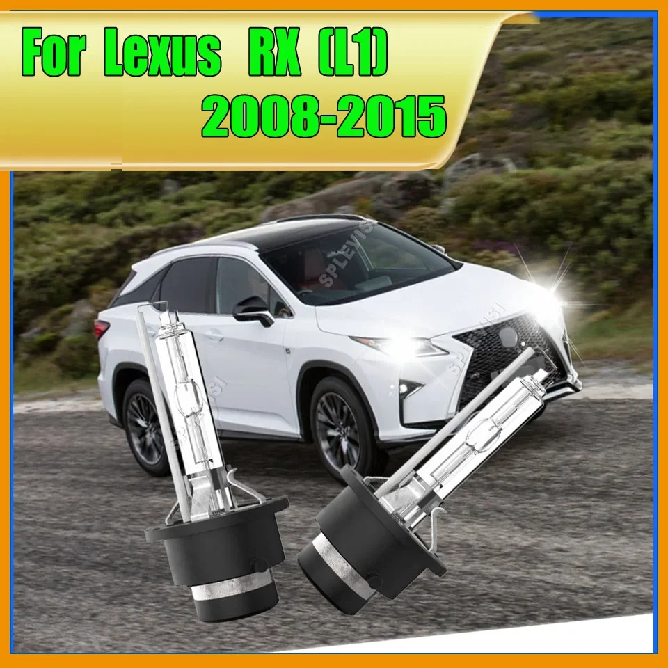 2Pcs D4S D4R HID Bulbs 35W D4S 6000K White , Up to 300% Brightness For LEXUS RX (L1) 2008 2009 2010 2011 2012 2013 2014 2015