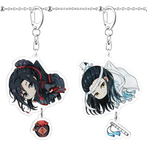 Der unbezwingbare Acryl -Schlüsselbund, der Großmeister der Dämonenanbau, Wei Wuxian, Lan Zhan, Jiang Cheng, Mo Dao Zu Shi, Requisiten 10 Hauptverkäufe Yaoi Keychain - №1