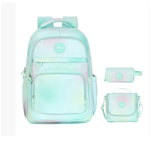 School Backpacks with Lunch Box Pencil Case Elementary Students Ages 8-10 Kids Travel Backpack 3 in 1 School Backpacks for Girls