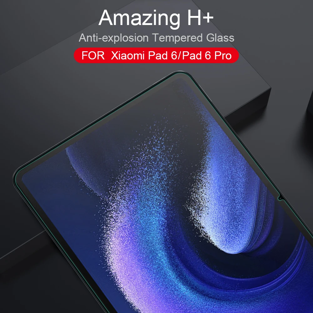 for Xiaomi Mi Pad 6 Pro Glass Nillkin 9H+ 2.5D Ultra-Thin Tempered Glass Screen Protector for Xiaomi Pad 6 / 6 Pro HD Glass Film