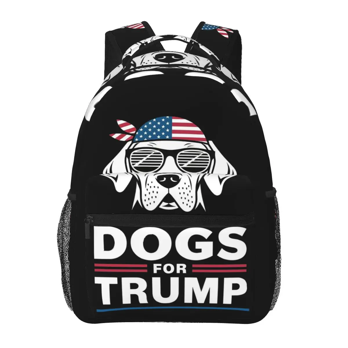 Dogs For Trump Backpacks Boys Girls Bookbag Students School Bags Cartoon Laptop Rucksack Shoulder Bag Large Capacity