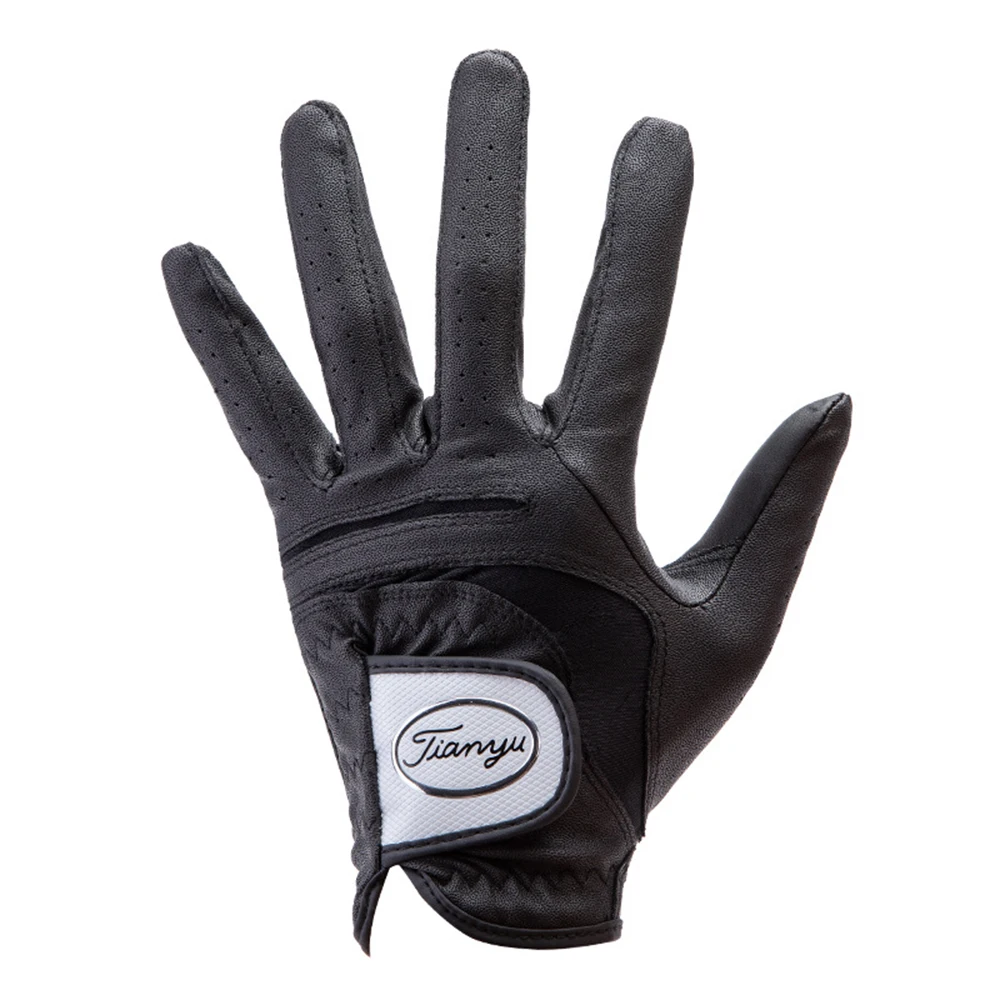 Golf Gloves Men Left Hand Soft Breathable Pure Sheepskin Genuine Leather With Anti-Slip Granules Men Golf Glove