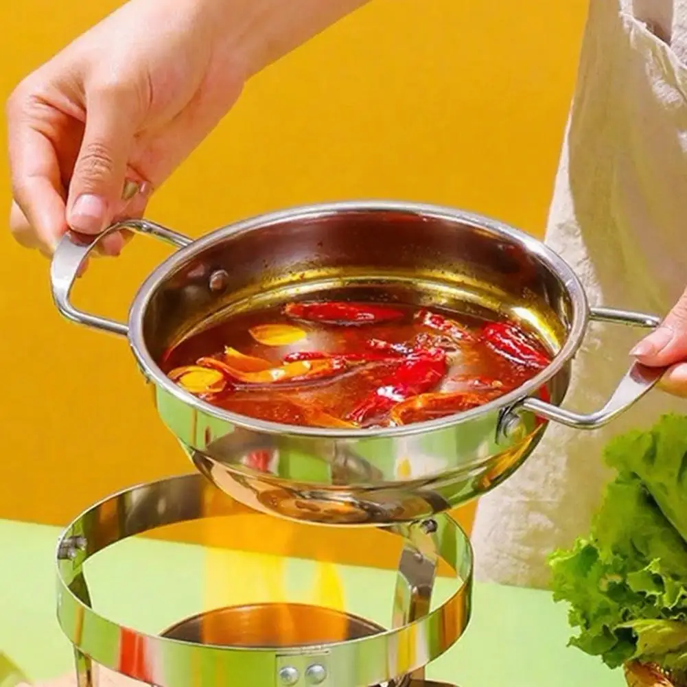 Stainless Steel Thermal Bowl Round Food Serving Bowl Stainless Steel Chafer Set with Glass Lid Compact Thermal for Parties