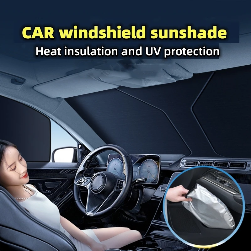 

Car Front Window Sunshade Cover Sun Shade Windshield Visor Windscreen Folding Automobiles UV Protection Accessories