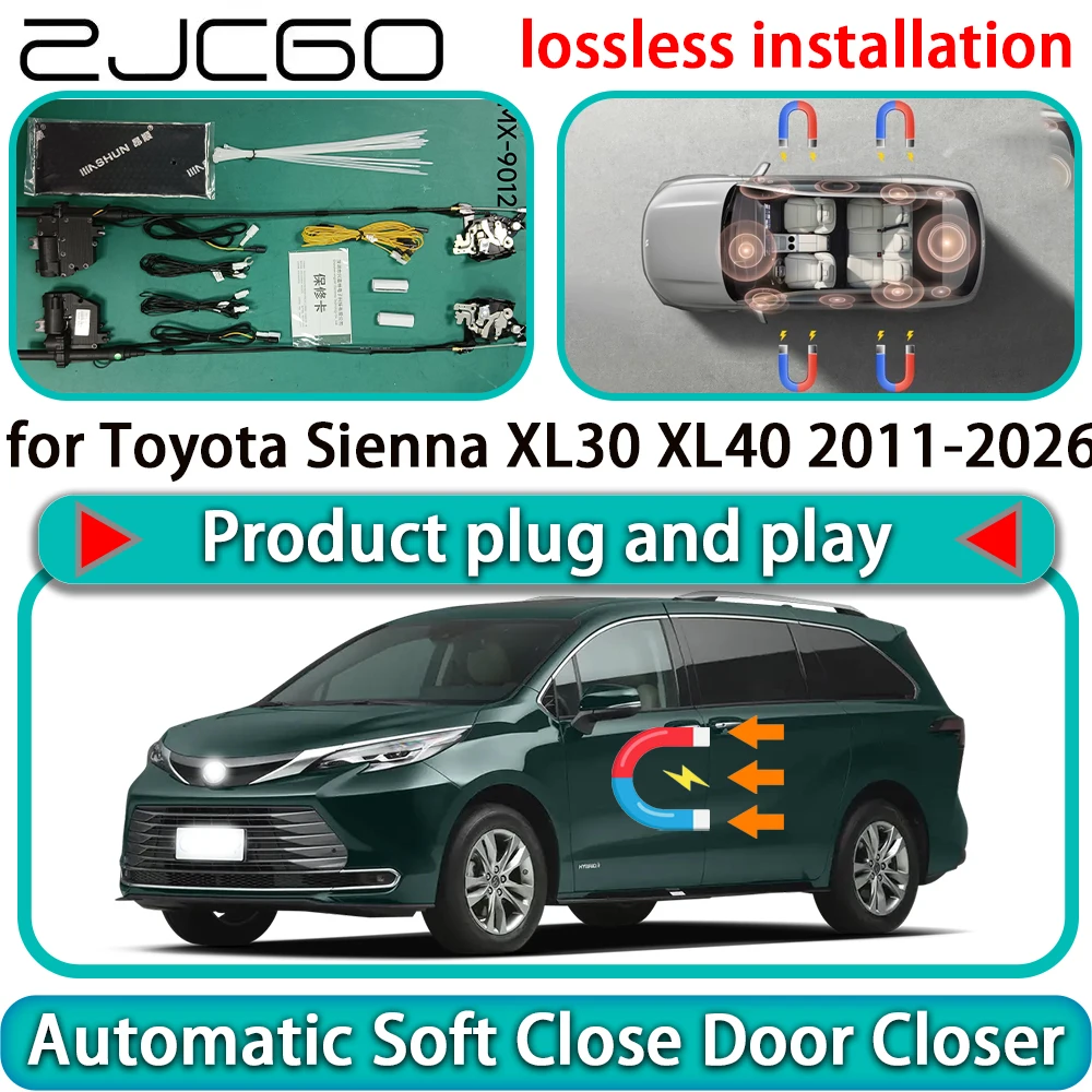 for Toyota Sienna XL30 XL40 2011-2026 OEM Auto Pull Car Soft Close Door Kit Power Latch Electric Door Catch Soft Closing Assist
