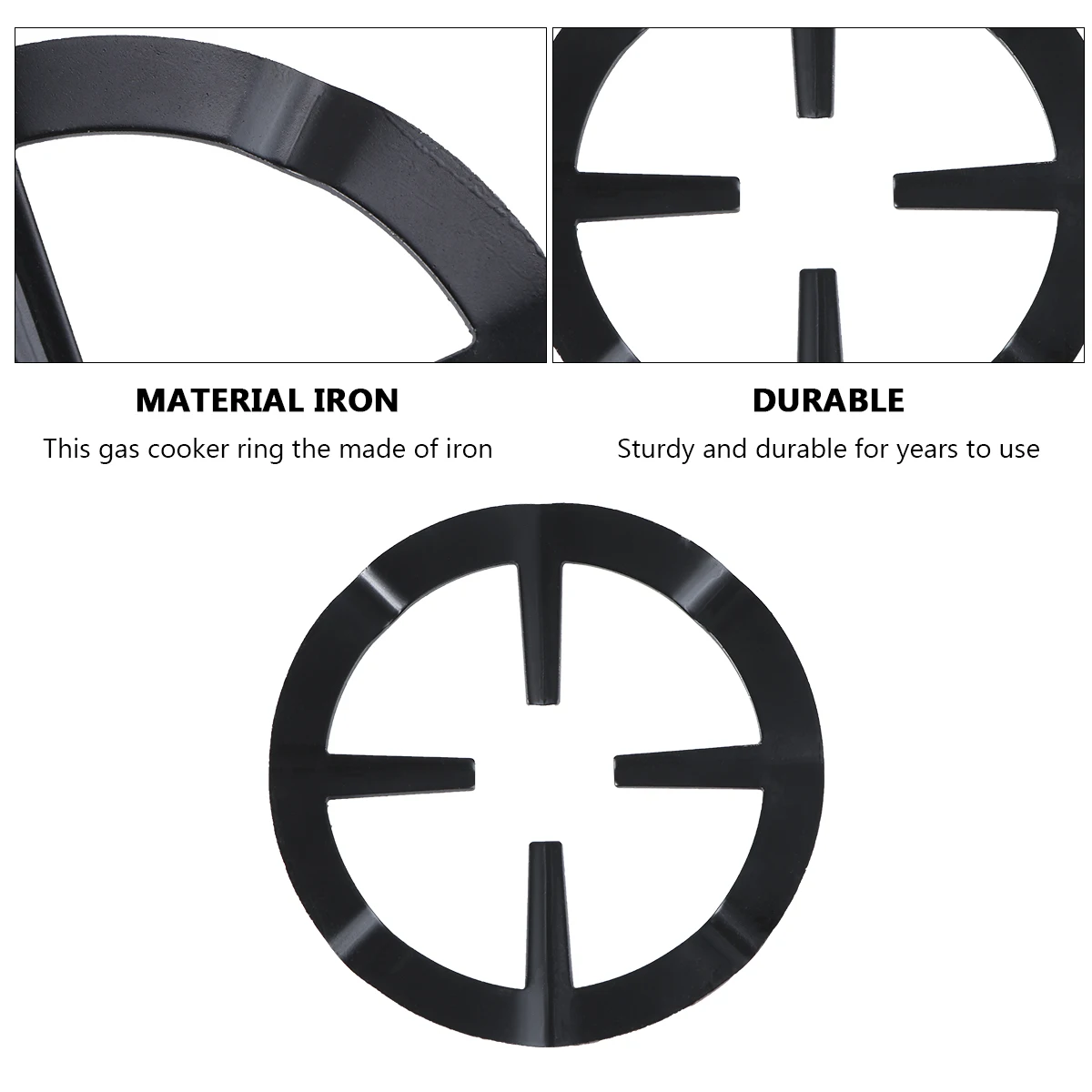 

Pot Stove Stand Heavy Duty Iron Coffee Pot Holder for Gas Range Burner Grate Heat Resistant Non-Slip Wok Ring Support