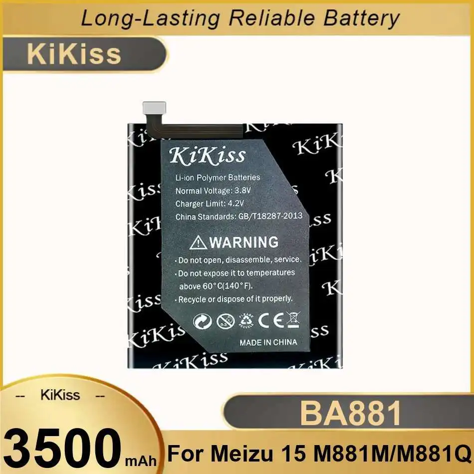 

3500Mah For Meizu 15 M881M M881Q Mobile Phone Battery High Compatibility BA881