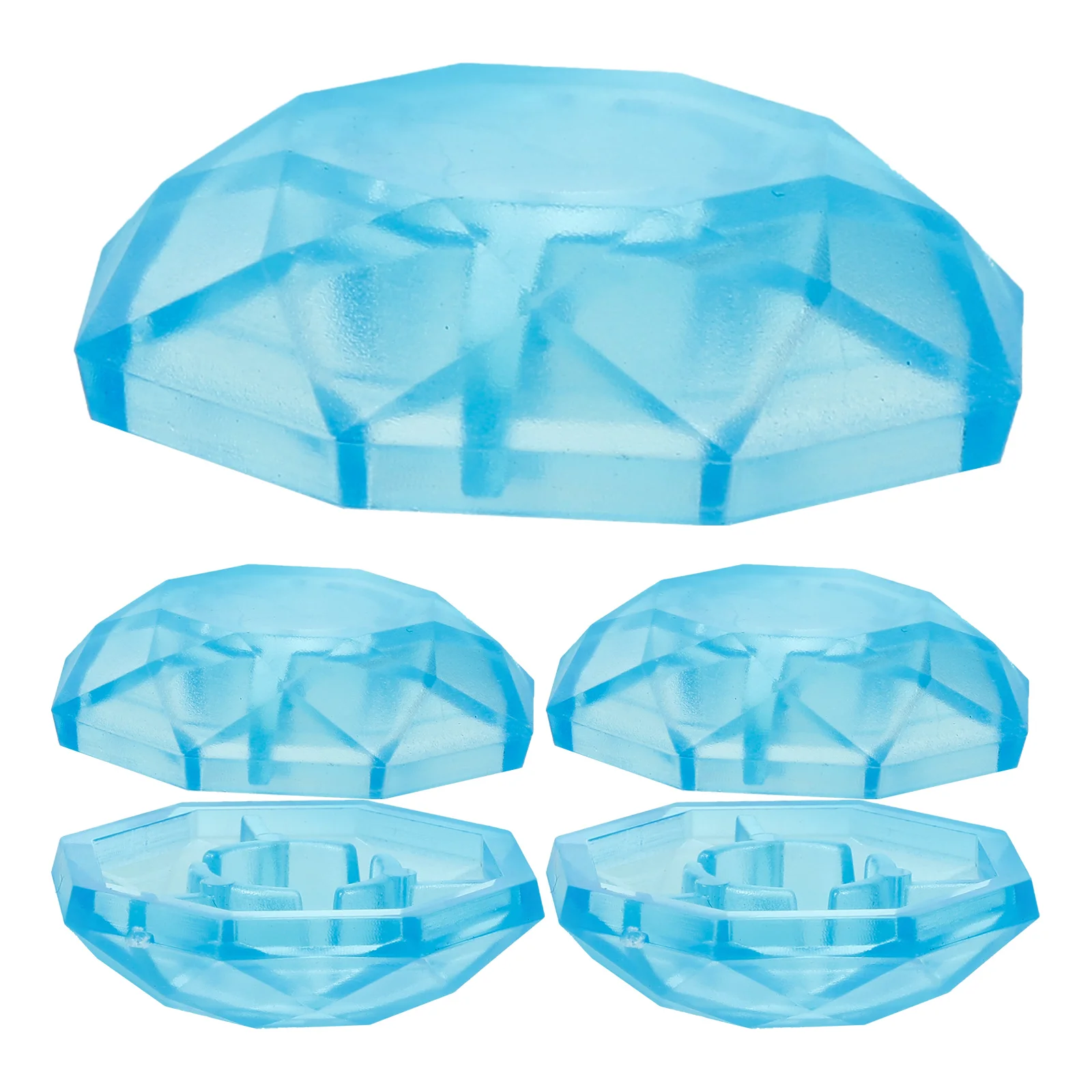 5pcs Effect Pedal Foot Cap Fluorescent For 10Mm Pins Durable Plastic Guitar Footswitch Topper Replacement Guitar Effect