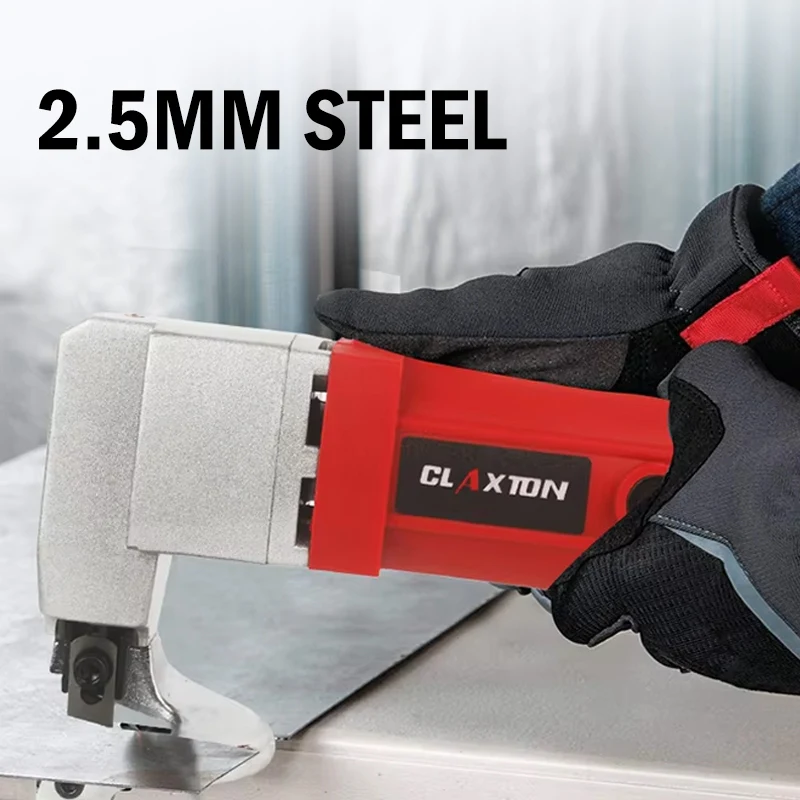 Electric Sheet Metal Shear Snip 2.5mm for Cutting Iron Soft Steel Plates Metal Board Powerful Metal Cutter 580W Handheld
