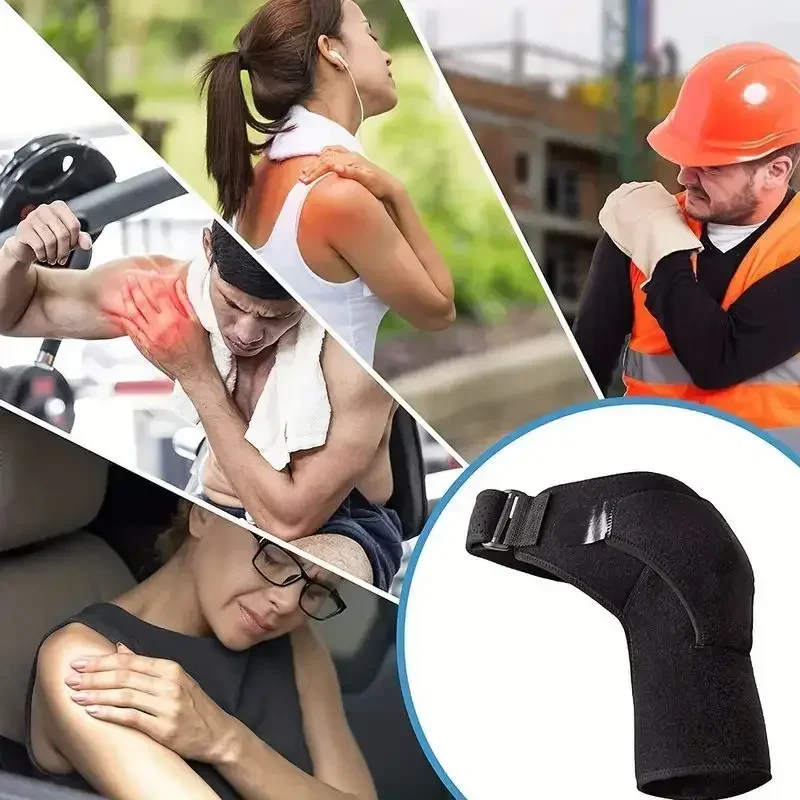 Adjustable Pressure Pad Shoulder Strap for Men & Women, Comfort Shoulder Support Brace for Left & Right Shoulder Protection