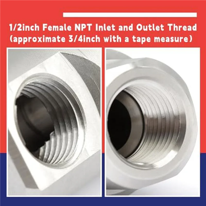 

AB47-4Pcs 1/2In Hose Reel Swivel,5024-Ni-AL FXF Heavy Duty Steel Hose Reel Swivel With Grease Fitting