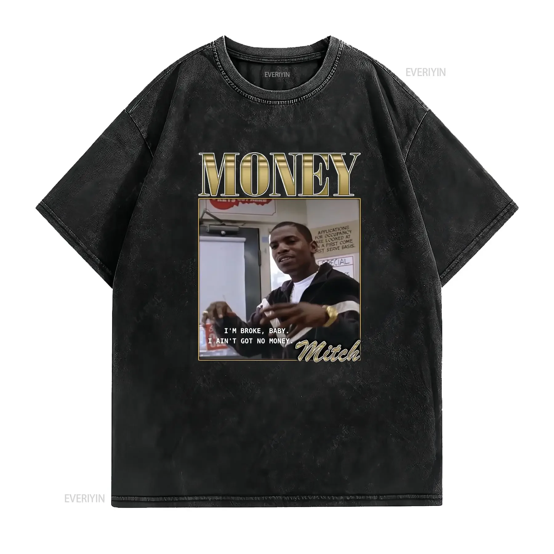 Vintage Paid in Full T Shirt Money Making Mitch Hip Hop Movie Merch Streetwear Retro long or short sleeves vintage Washed