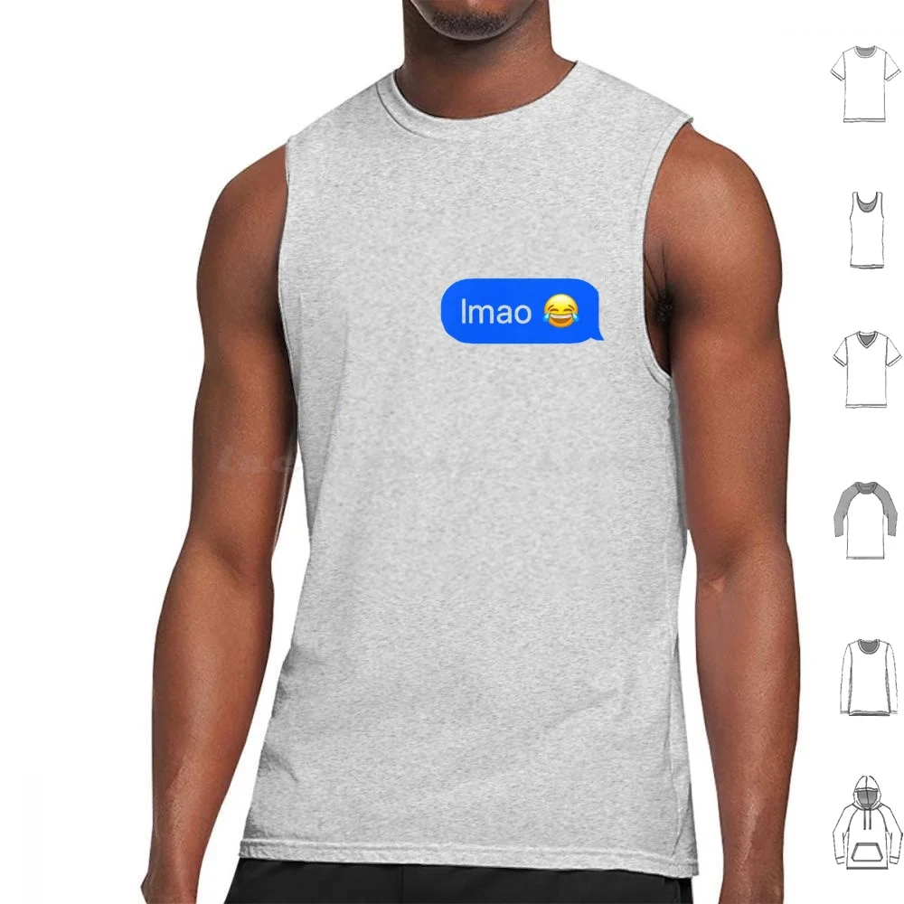 Lmao Tank Tops Vest Sleeveless Laughing My Arse Off Humour Humor Slang Text Message Messaging Smart Phone Internet