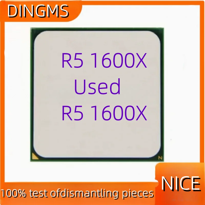AMD Ryzen 5 1600X R5 1600X 3,6 GHz usado GAMING Zen 0,014 procesador de CPU de seis núcleos y doce hilos 95W L3 = 16M YD160XBCM6IAE Socket AM4
