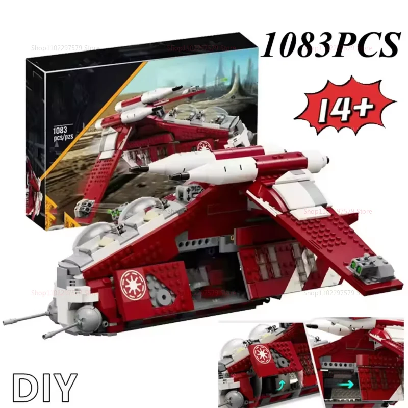 Puzzle creative blocks set DIY jouets récréatifs 75354 jouets à construire pour les enfants de 9 ans idées cadeaux pour les fans y compris carson palpatine