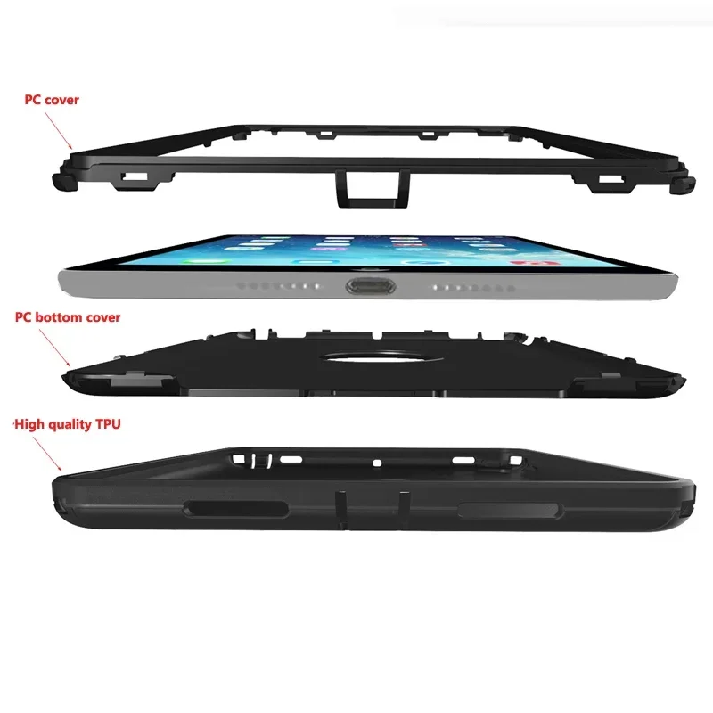 Ott-Box Defender Armor Tablet Case for IPad Air 2026 M2/11th 2025 9.7 10.2 10.5 10.9 Air 2 Heavy Duty Anti Drop Protection Cover
