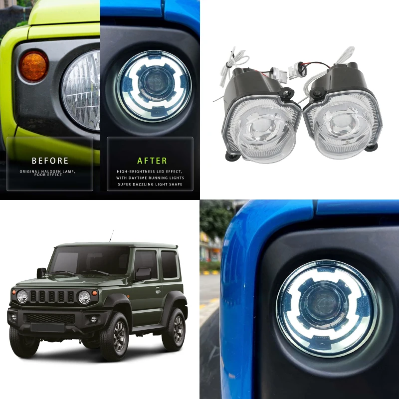 

3 Door 5 Door Universal Transparent Cover Led Head Marker Light For Suzuki Jimny Jb64w Jb74w Jc74 2025 2026