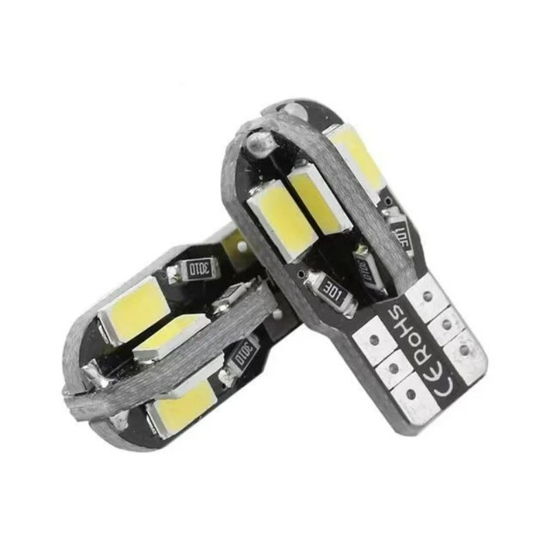 

Car LED T10 W5W Canbus Glass COB 6000k Reading Dome Lamp Marker Wedge License PlateLight Bulb 168 194 192 DC 12V White Blue Red