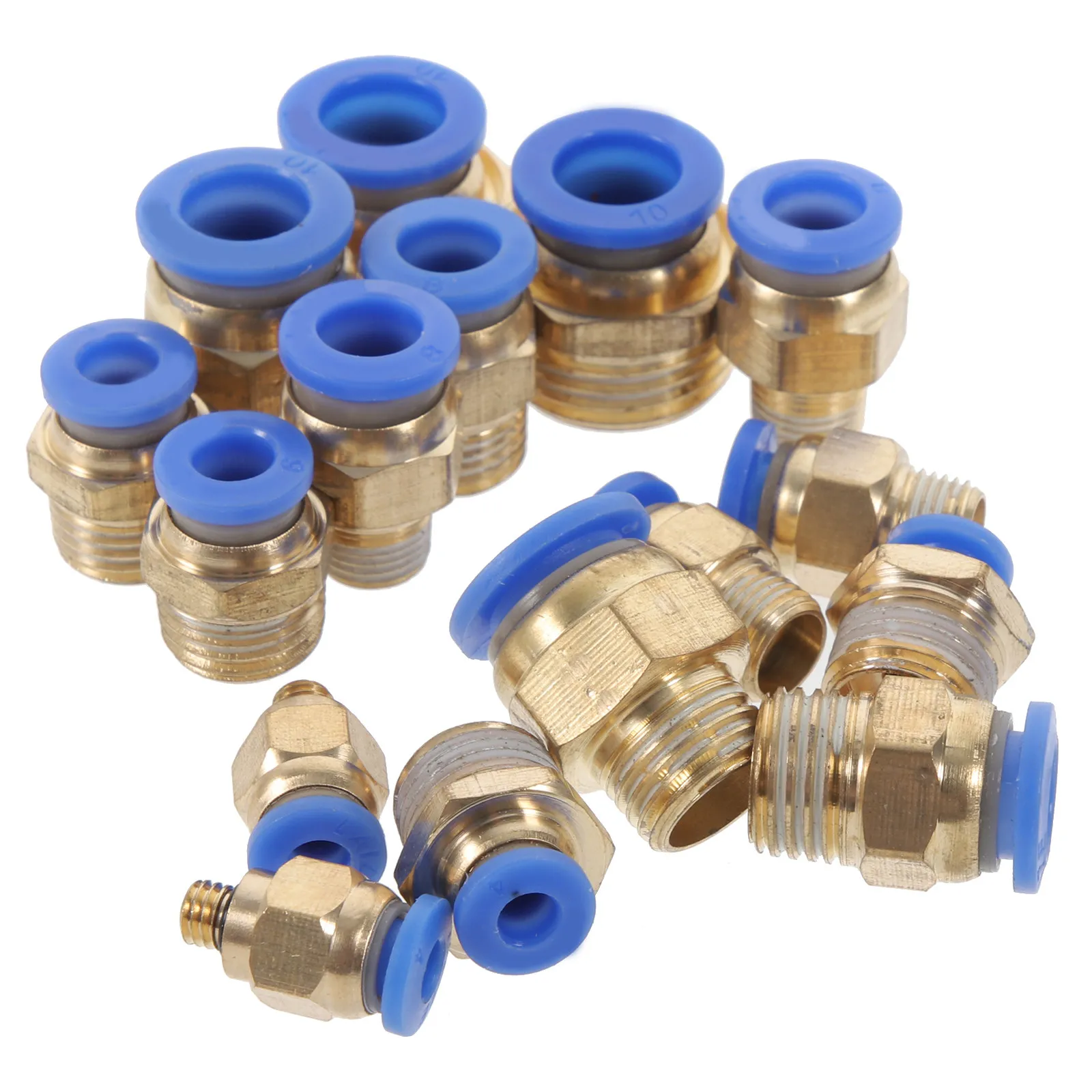1Set Air Hose Fitting Straight Coupling ABS Copper Connector for Industrial Projects Air Compressor Accessories Hose Adapter