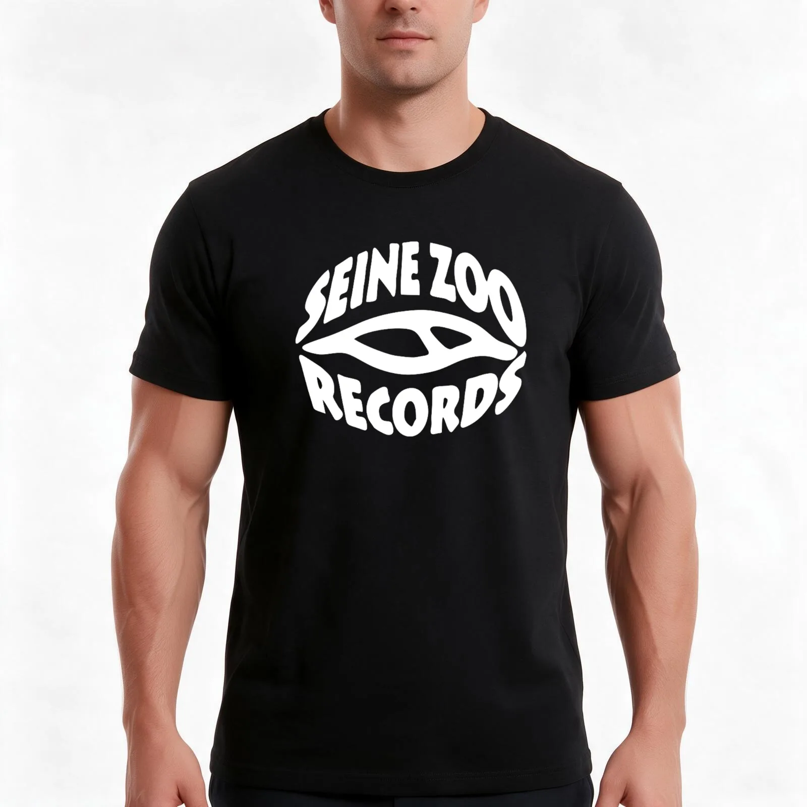 Seine Zoo Records _NEKFEU T-Shirt, Summer Casual Cotton Tee, Oversized Streetwear Tops, Vintage Graphic Print, Unisex Men Women