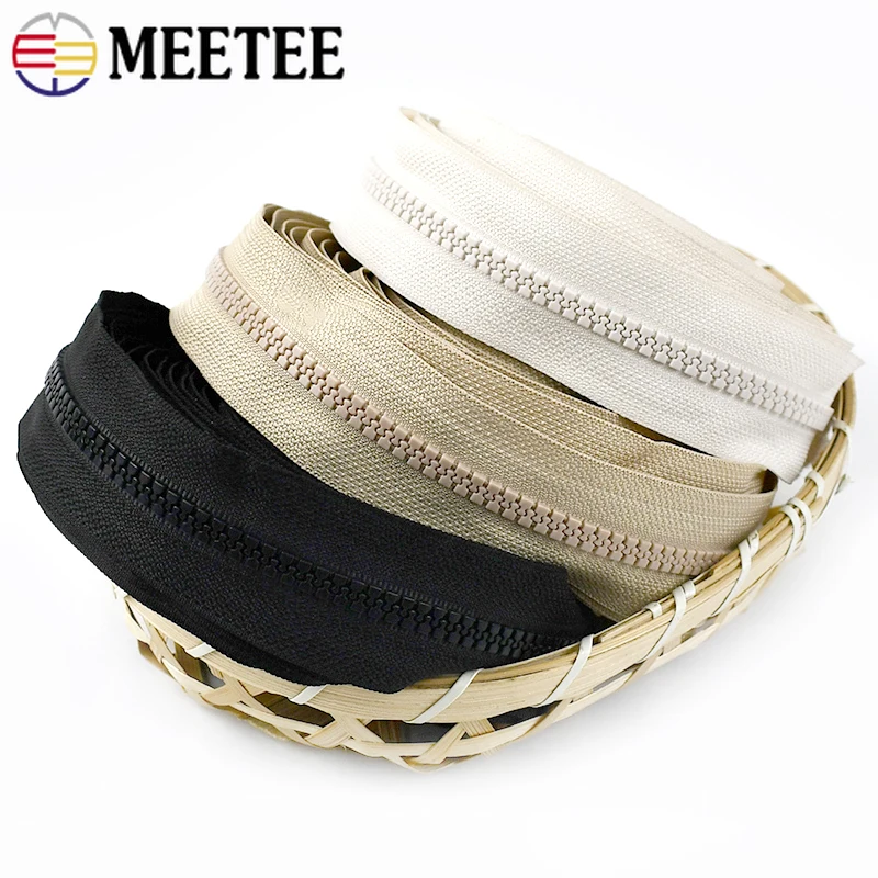 

5/10Meters 5# Resin Zippers for Sewing Backpack Jacket Replacement Zipper Tapes Luggage Garment Zips Repair Kit DIY Accessories