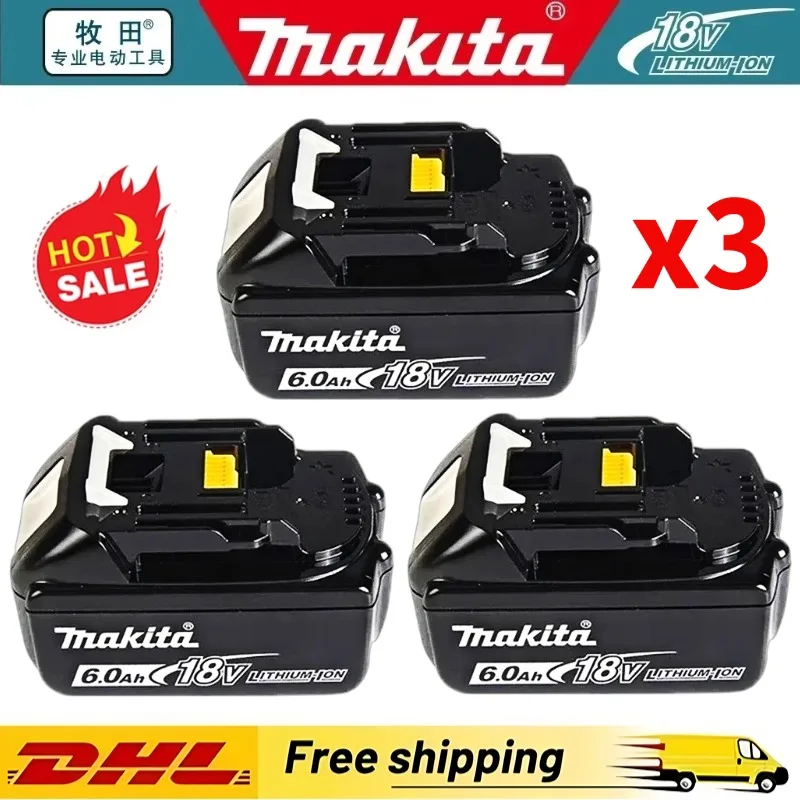 

Модернизированная аккумуляторная батарея Makita BL1860 18 В 6 Ач для батареи Makita 18 В BL1840 BL1850 BL1830, BL1860B LXT 400