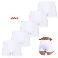 5pcs Pack White 2024 Men Boxer Shorts Panties Polyester Underwear Male Brand And Underpants For Homme Luxury Briefs Set Slips