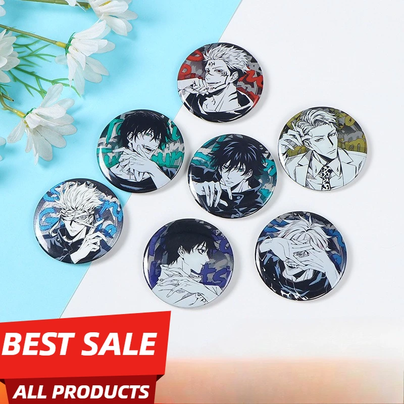 

Jujutsu Kaisen аниме Gojo Satoru металлическая булавка значок настраиваемая брошь на лацкане модные товары оптовая продажа оптовый заказ косплей